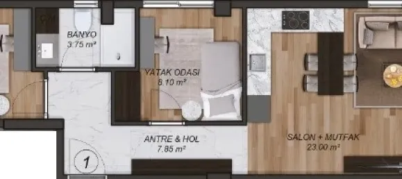 شقة 2+1 في Mugla, Turkey رقم 33499 23