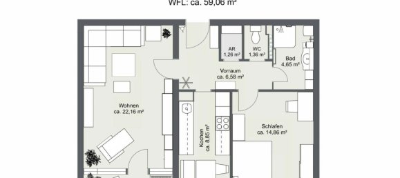 2 rooms Apartment in Gratkorn, Austria No. 151632 2