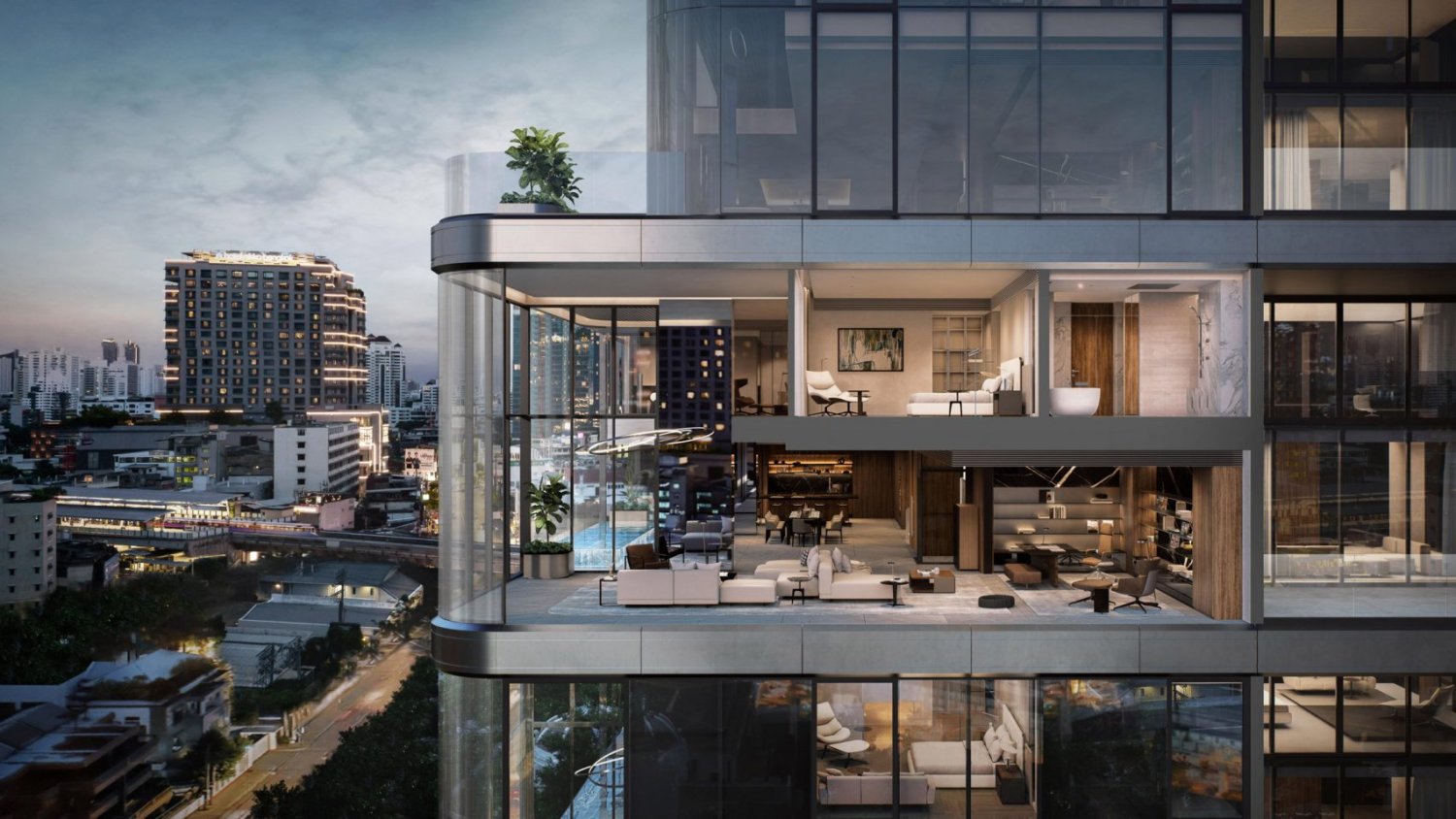 3 dormitorios dúplex en venta en Khlong Toei, Bangkok, Bangkok Metropolitan, Thailand № 77004