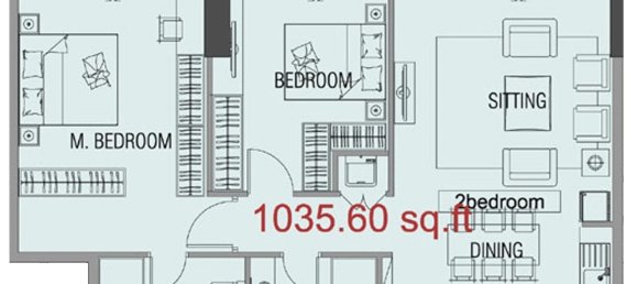 Apartamento de 2 dormitorios en Majan, UAE No. 96932 13