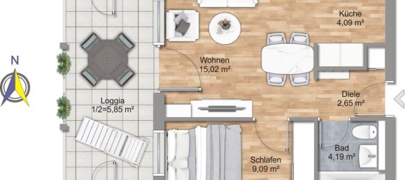 Apartamento T1 em Munich, Germany N.º 199393 12