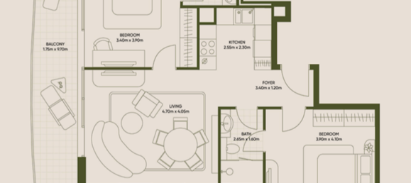 Estúdio em Dubai, UAE N.º 121353 9