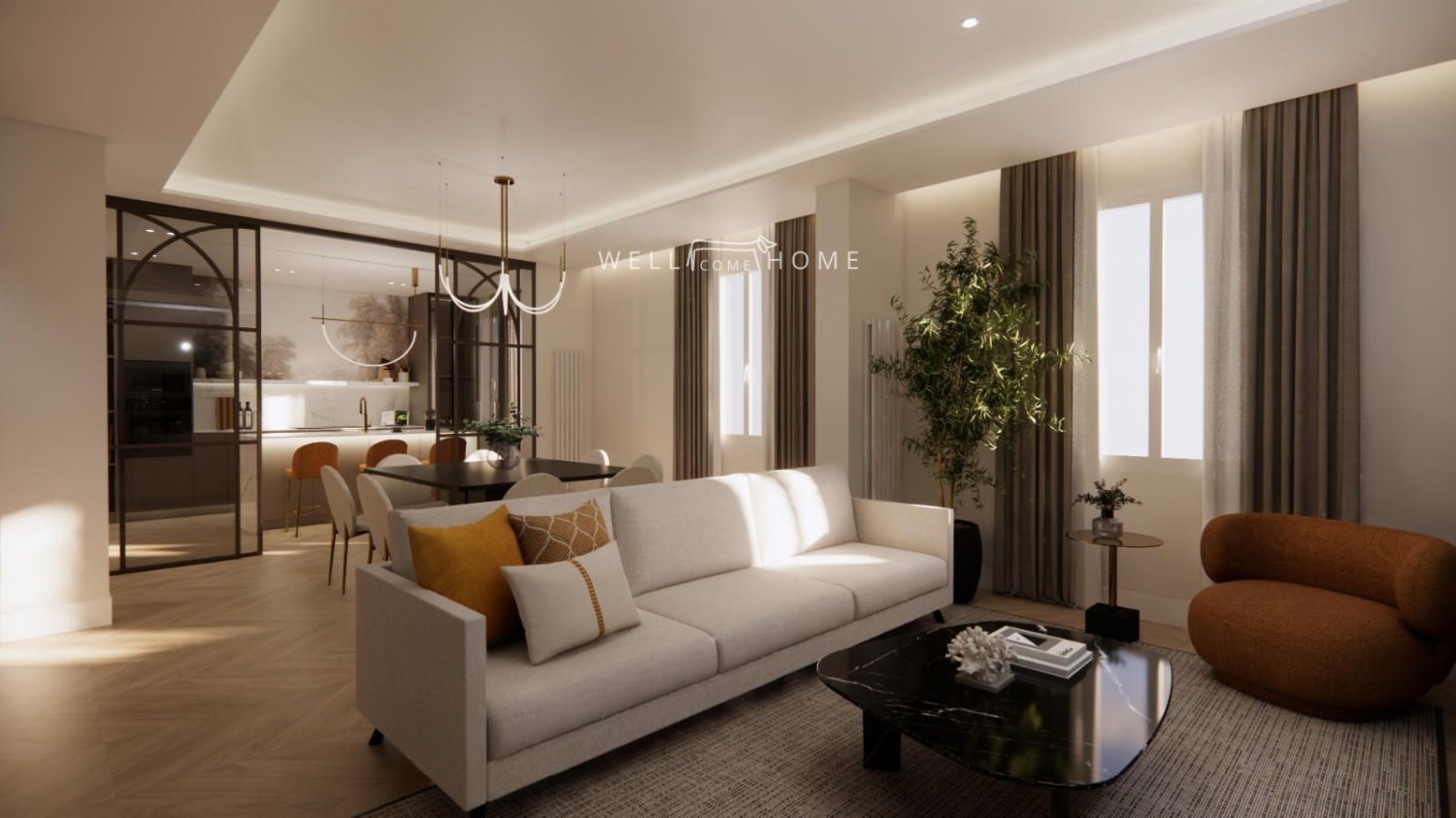 Квартира с 3 спальнями в Мадрид, Испания № 127946