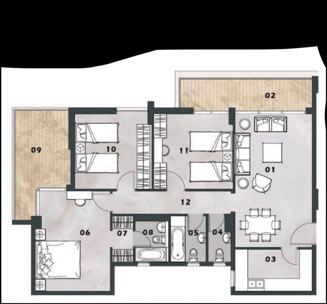 3 chambres Condo à New Capital City, Egypt No. 2254