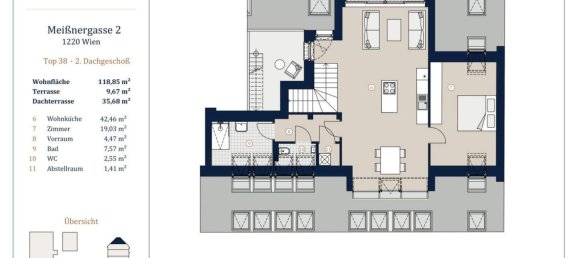 Apartamento de 4 habitaciónes en Vienna, Austria No. 237218 31