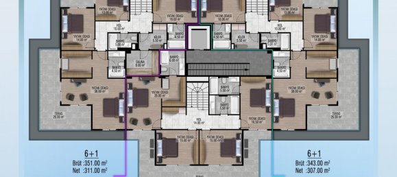 Penthouse 6+1 in Alanya, Turkey No. 22935 7