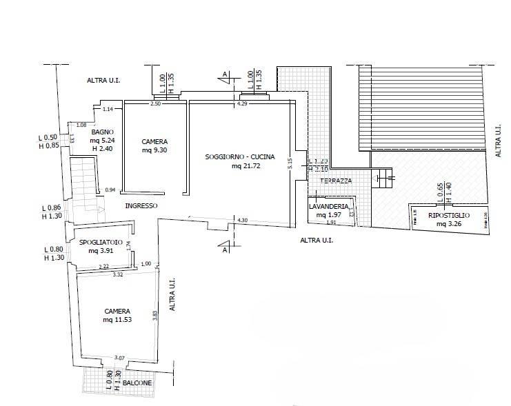 Apartamento de 3 divisões em Castelfranco Piandiscò, Italy N.º 26348