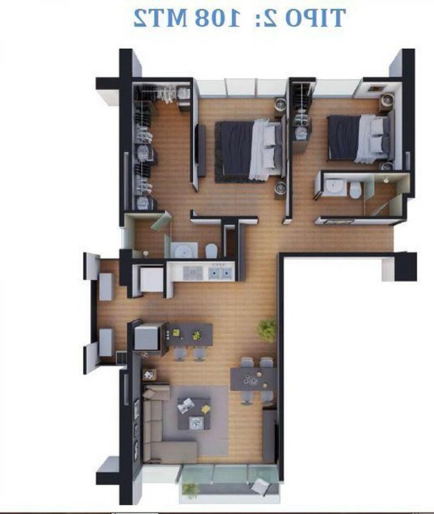 Apartamento de 2 dormitorios en Veracruz, Mexico No. 207669