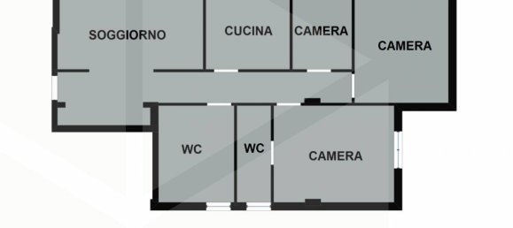 Квартира с 4 комнатами в Брушано, Италия № 18553 53