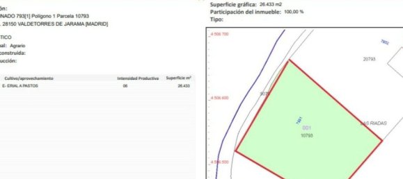 Земельный участок 26000м² в Вальдеторрес-де-Харама, Испания № 182378 13