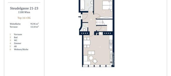 Dúplex de 4 habitaciónes en Favoriten, Austria No. 71368 15