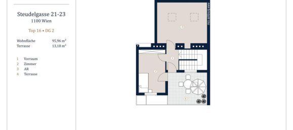 Dúplex de 4 habitaciónes en Favoriten, Austria No. 71368 16