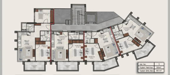 Apartment 1+1 in Alanya, Turkey No. 40597 17