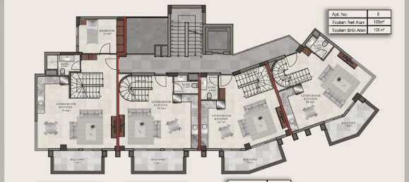 Apartment 1+1 in Alanya, Turkey No. 40597 15
