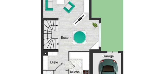 3 غرف نوم تاون هاوس في Baden-Wurttemberg, Germany رقم 28497 28