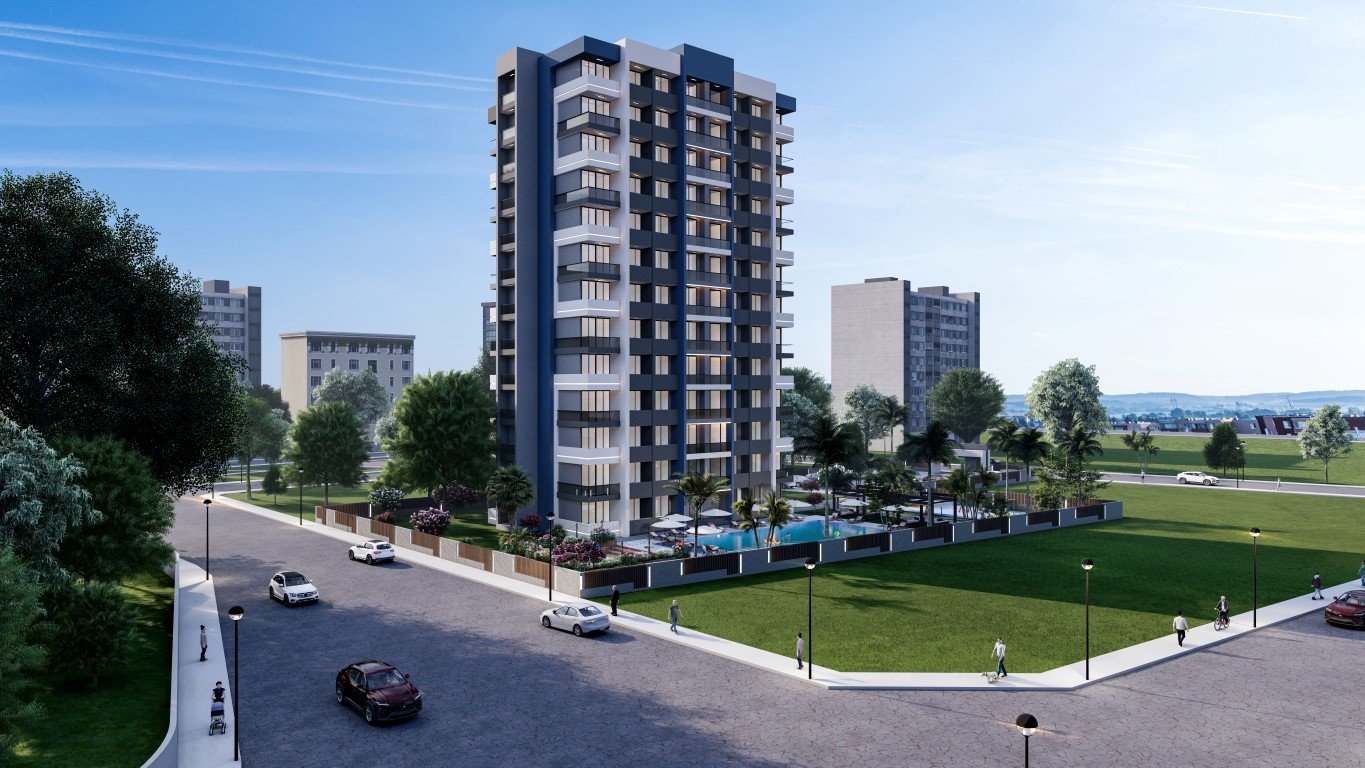 Wohnung 1+1 in Mersin, Turkey, Nr. 30985