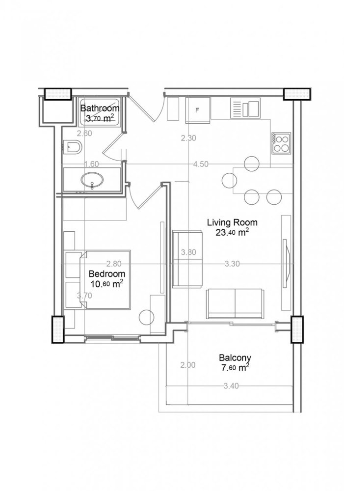 Apartment 1+1 in Yekta Green Life Gazipasa Residence, Gazipasa, Turkey No. 39581 1