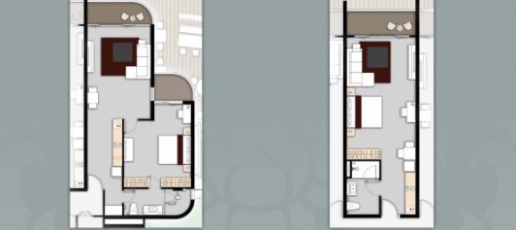 Кондоминиум с 1 спальней в Кату, Таиланд № 12446 6