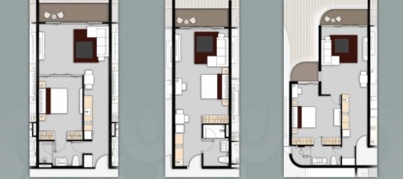 Кондоминиум с 1 спальней в Кату, Таиланд № 12446 7