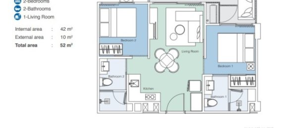 2 Schlafzimmer Eigentumswohnung in Bang Tao, Thailand, Nr. 12451 11