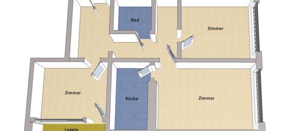 3-Zimmer Wohnung in Mitte, Germany, Nr. 283320 9