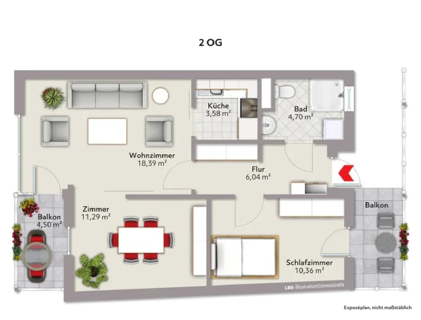 Apartamento de 1 dormitorio en Karlsruhe, Germany No. 69925