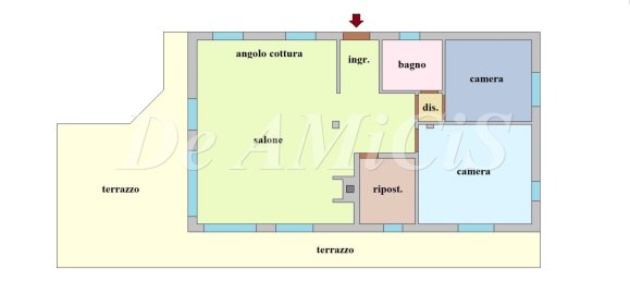 2 Schlafzimmer Wohnung in Camporosso, Italy, Nr. 161633 14