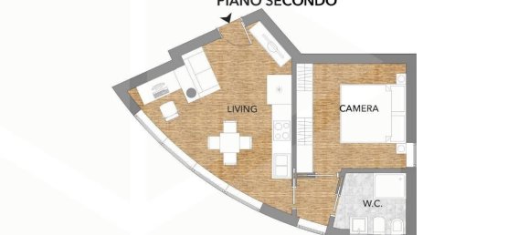 2 rooms Apartment in Matera, Italy No. 27695 3