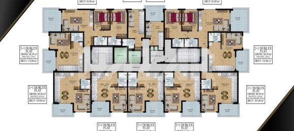 Квартира 3+1 в Аланья, Турция № 14452 15