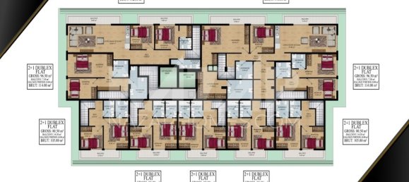 Квартира 3+1 в Аланья, Турция № 14452 16