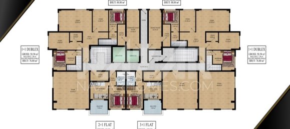 Квартира 3+1 в Аланья, Турция № 14452 9