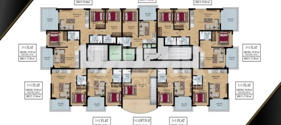 Квартира 3+1 в Аланья, Турция № 14452 14