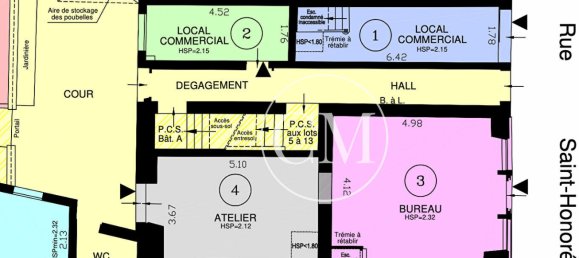17m² Commercial property in Versailles, France No. 149868 5
