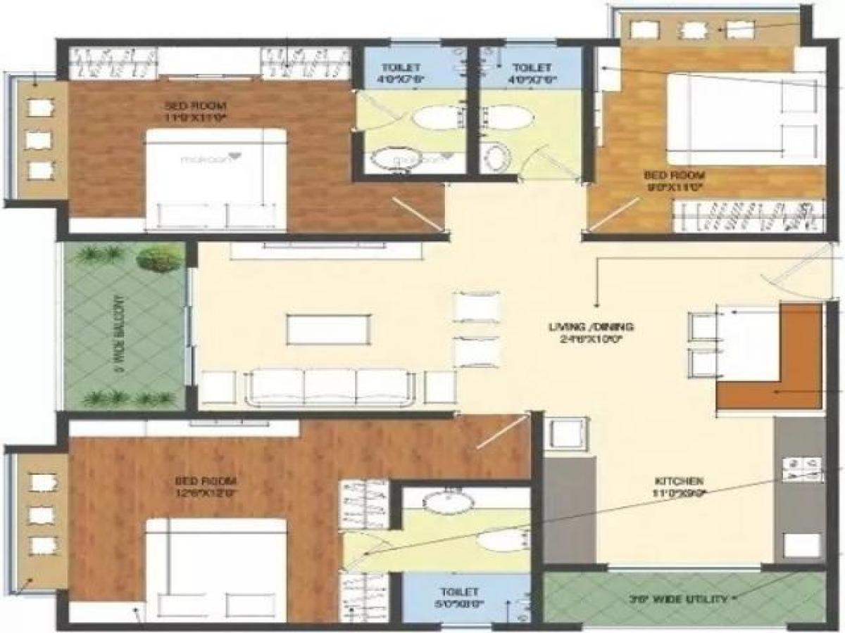 3 Schlafzimmer Haus in Hyderabad, India, Nr. 48740