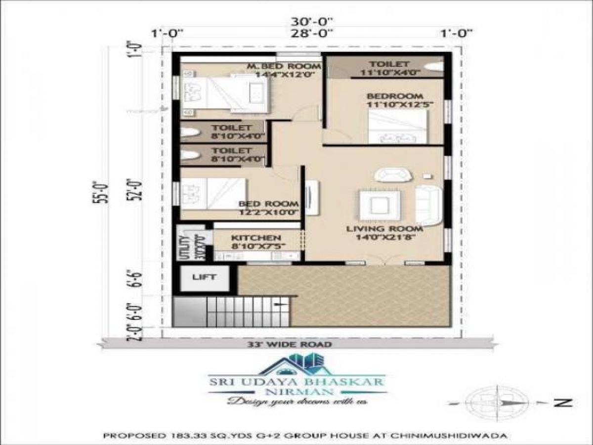 3 chambres Maison à Visakhapatnam, India No. 13030