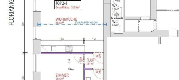Квартира с 2 комнатами в Йозефштадт, Австрия № 252914 9