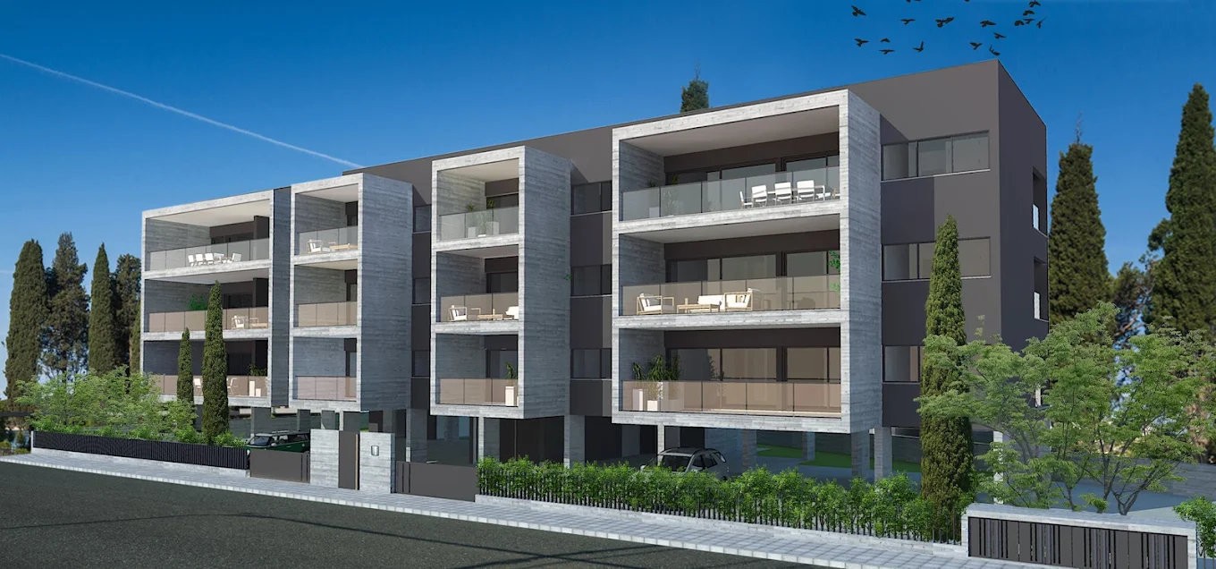 Квартира с 1 спальней в Като Полемидия, Кипр № 33024