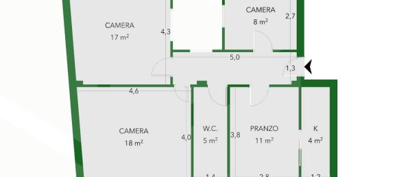 Квартира с 3 комнатами в Барлетта, Италия № 26150 12