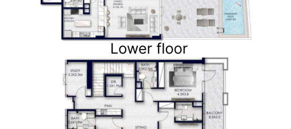 Studio à Yas Island, UAE No. 121343 15