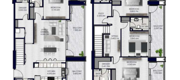 Studio à Yas Island, UAE No. 121343 17