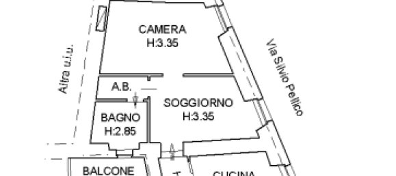 3 rooms Apartment in Pinerolo, Italy No. 40227 26