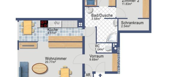 3-Zimmer Wohnung in Klosterneuburg, Austria, Nr. 15405 27