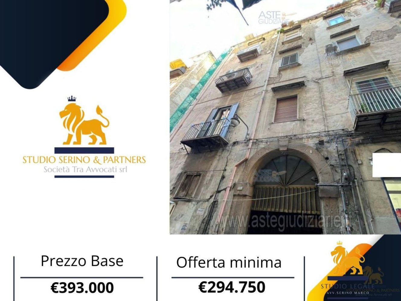 Квартира с 8 комнатами в Неаполь, Италия № 91292