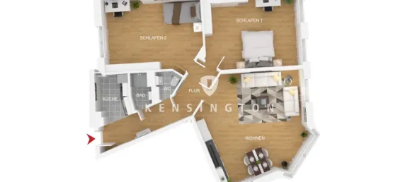 2 غرف نوم شقة في Bremen, Germany رقم 51857 2