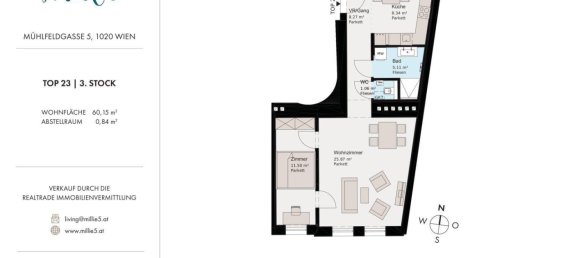 2-Zimmer Wohnung in Leopoldstadt, Austria, Nr. 224116 15