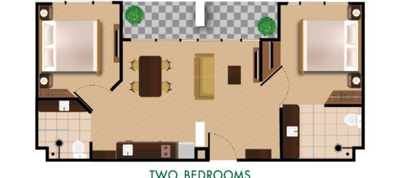 شقة 2 غرف نوم في Pattaya, Thailand رقم 12130 13