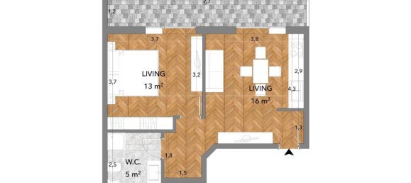 1 bedroom Apartment in Ciampino, Italy No. 18495 2