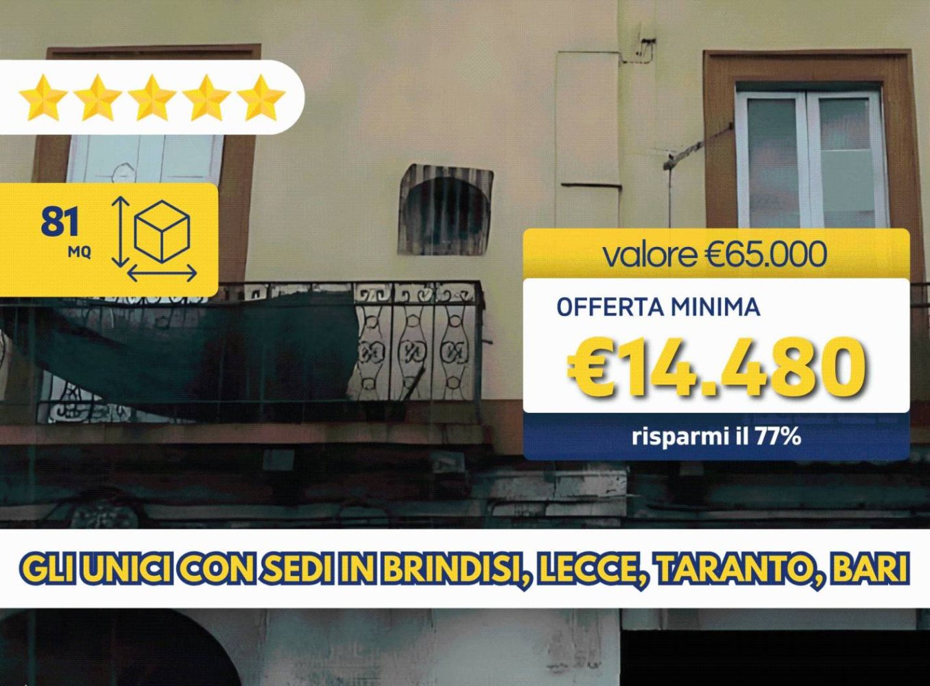 1 bedroom Apartment in Taranto, Italy No. 342377