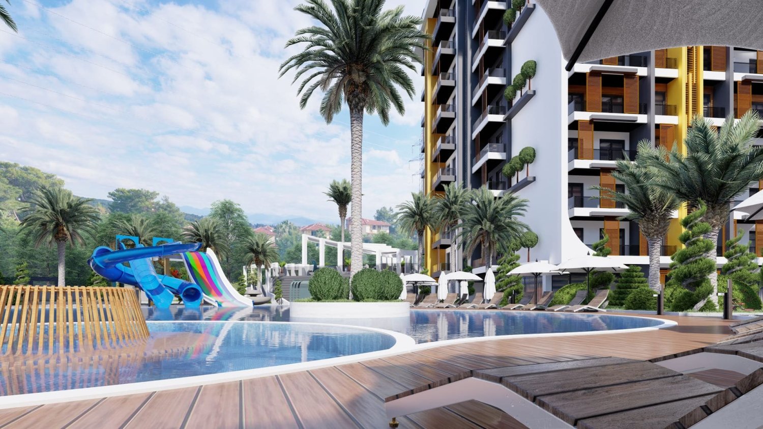 شقة 2+1 في Yildirim Royal, Avsallar, Turkey رقم 35209