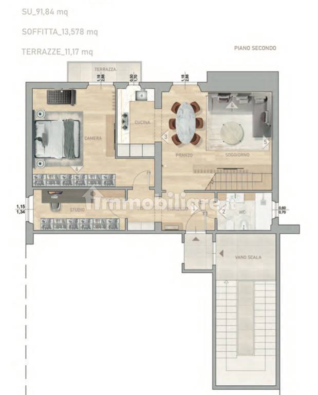 3 bedrooms Apartment in Florence, Italy No. 186146
